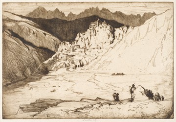 Lamayuru (Trial) with figures in foreground