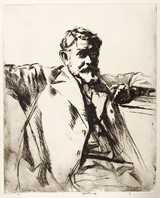 
Frank Brangwyn (Trial from life for No. 218)