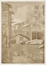 
A Canal Bridge (After Watercolour by Fred Parker) Trial