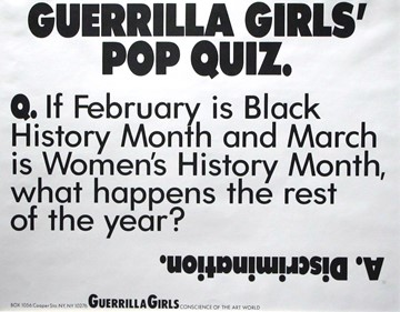 Pop Quiz: If February is Black History Month And March . . .