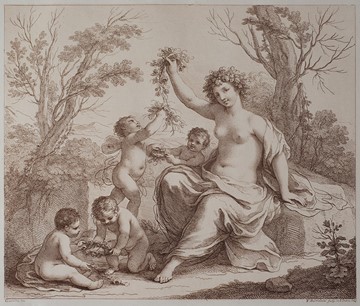 Flora with Four Putti (after Guercino)