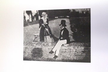 Kit Talbot and Lady Charlotte Talbot at Lacock Abbey