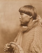 
Untitled (Inuit man in profile with rope)