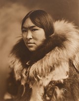 
Untitled (Inuit woman three quarter profile with fur collar)
