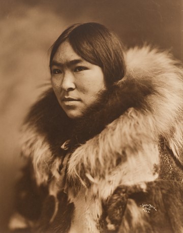 Untitled (Inuit woman three quarter profile with fur collar)
