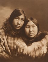 
Untitled (Inuit man and woman, frontal portrait)