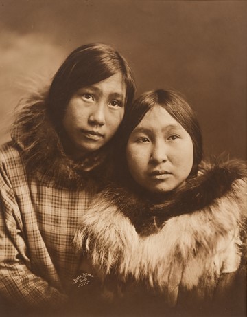 Untitled (Inuit man and woman, frontal portrait)