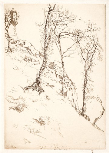 Castle Rock No.3 (Study of Trees)