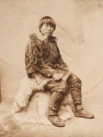 Untitled (Inuit man with fur parka and pants)